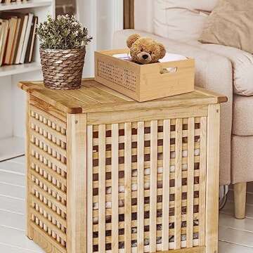 LaMorée Large Rattan Storage Basket for Home Decor