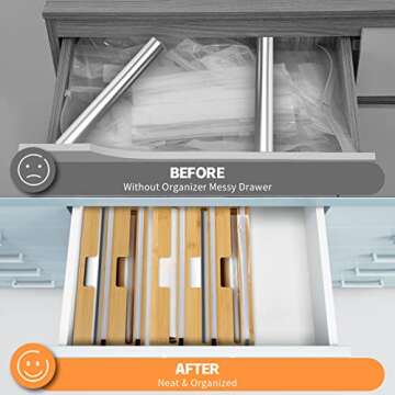 Vikow 3 in 1 Wrap Dispenser and Slide Cutter for Kitchen