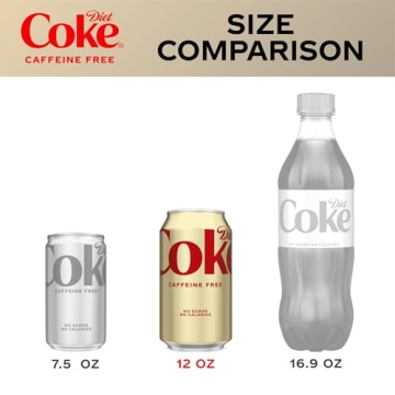 Diet Coke Caffeine Free Soda 12 Pack Refreshing Drink