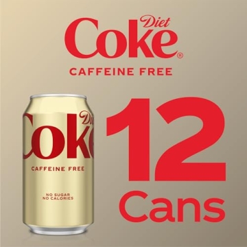 Diet Coke Caffeine Free Soda 12 Pack Refreshing Drink