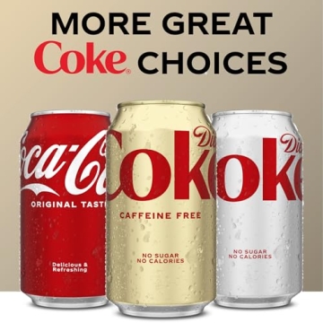 Diet Coke Caffeine Free Soda 12 Pack Refreshing Drink