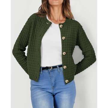 PRETTYGARDEN Women's Trendy Open Front Cardigans