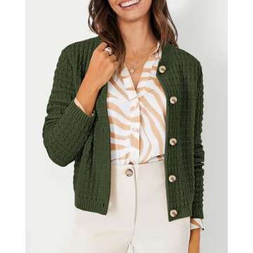 PRETTYGARDEN Women's Trendy Open Front Cardigans