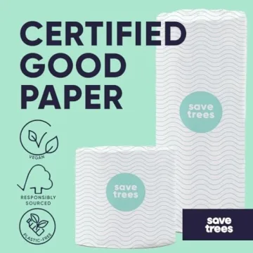 Eco-Friendly Bamboo Paper Towels 12pk - 1800 Sheets