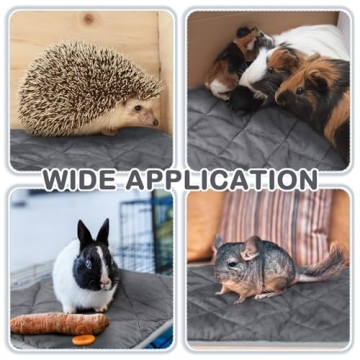 Clysee 4 Pack Self Heating Cat Pad Self Warming Dog Mat Reflects Body Heat Extra Warm Thermal Pet Pad Washable Dog Cat Bed Crate Bed Mat Blanket(Gray,16 x 16 Inch)