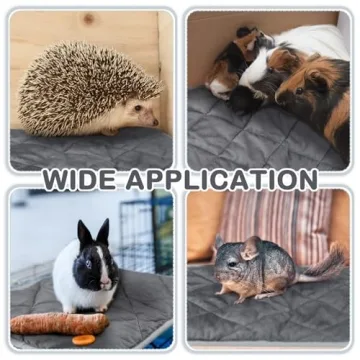 Clysee 4 Pack Self Heating Cat Pad Self Warming Dog Mat Reflects Body Heat Extra Warm Thermal Pet Pad Washable Dog Cat Bed Crate Bed Mat Blanket(Gray,16 x 16 Inch)