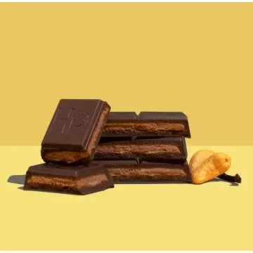 Hu Chocolate Bars | 6 Pack Cashew Butter & Vanilla Bean Chocolate | Natural Organic Vegan, Gluten Free, Paleo, Non GMO, Fair Trade Dark Chocolate | 2.1oz Each