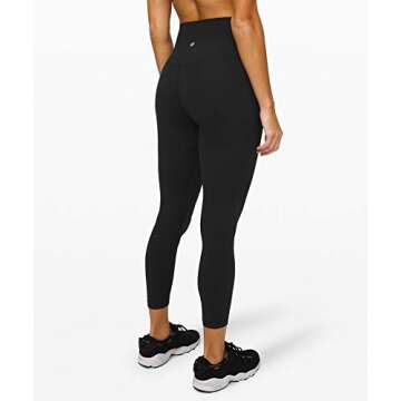 Lululemon Align II Stretchy Yoga Pants - High-Waisted Design, 25 Inch Inseam, Black, Size 6