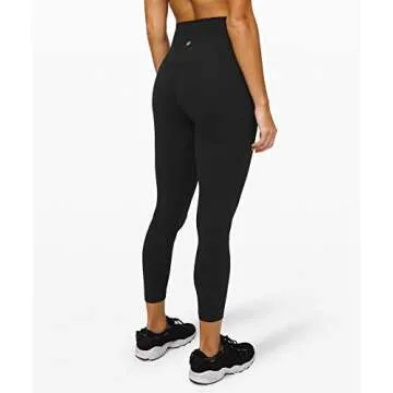 Lululemon Align II Stretchy Yoga Pants - High-Waisted Design, 25 Inch Inseam, Black, Size 6