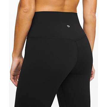 Lululemon Align II Stretchy Yoga Pants - High-Waisted Design, 25 Inch Inseam, Black, Size 6