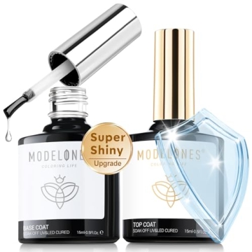 Modelones Gel Top Coat and Base Coat Set - Upgrade Your Nails
