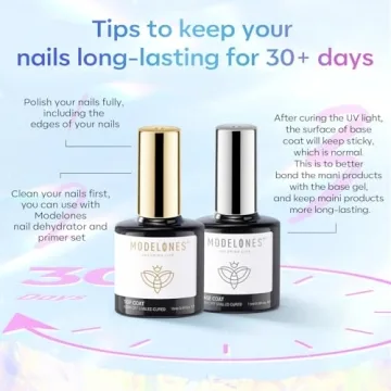 Modelones Gel Top Coat and Base Coat Set - Upgrade Your Nails