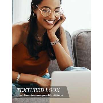 Newlibery Resin Stretchy Watch Bands Women Compatible with Apple Watch 38mm 40mm 41mm 42mm (S10) Tortoise Light Bracelet Beaded Elastic Strap for iWatch Series10/9/8/7/6/5/4/3/2/1/SE/Ultra (S)