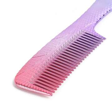 CANDYBRUSH Wide Tooth Comb for Women Wet Hair Comb Colorful Curl Straight Hair Men Girls Detangling ...