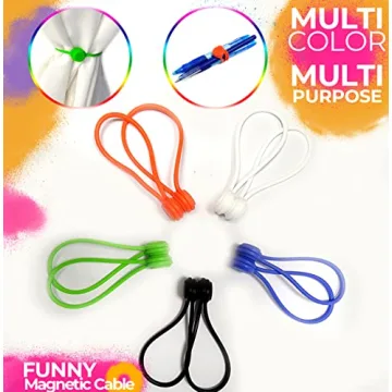 Magnetic Cable Ties 20 Pack for Easy Cord Organization