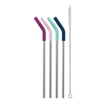 Ello Impact Reusable Steel Straws - Eco-Friendly Sipping