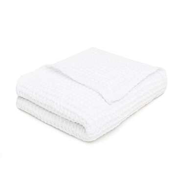 Mary Hatch Cotton Waffle Blanket - All Season Cozy Comfort