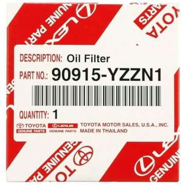 Genuine Toyota OEM Oil Filter 90915-YZZN1 for Optimal Performance