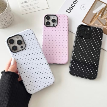 Cute Polka Dot iPhone 16 Pro Max Case for Women