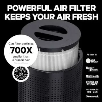 Powerful PuroAir HEPA Air Purifiers for Home Large Rooms - Covers 1,115 Sq Ft - Filters Up To 99% of Pollutants, Smoke, Pollen, Dust, and VOCs - Air Purifiers for Bedroom - Quiet HEPA Air Filter