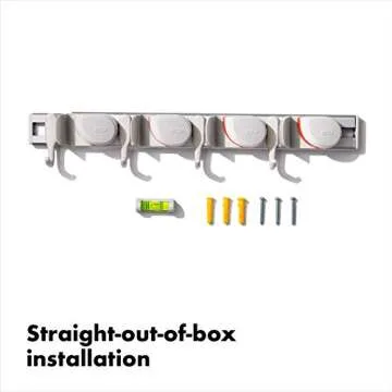 OXO Good Grips Wall-Mounted Mop and Broom Organizer 3"x5"x17"