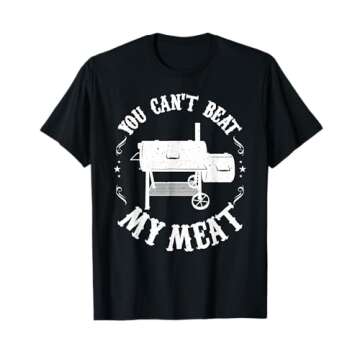 Funny BBQ Pit Reverse Flow Smoker Accessory Dad Grill Gift T-Shirt