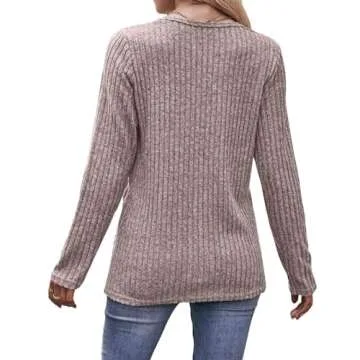 Trendy Fawjsais Women's Tunic Sweater - Stylish and Lightweight