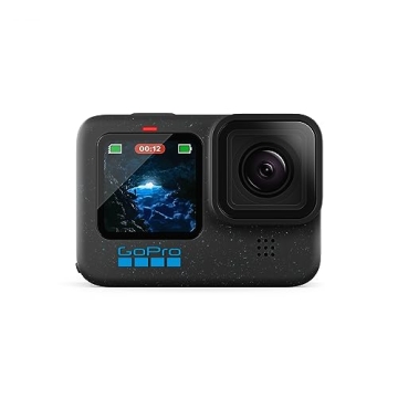 GoPro HERO12 Black - Waterproof Action Camera with 5.3K60 Ultra HD Video, 27MP Photos, HDR, 1/1.9" I...