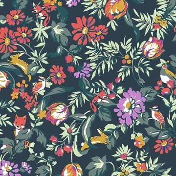 Vera Bradley Plush Fleece Travel Blanket with Trolley Sleeve, Fresh-Cut Floral Critters