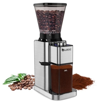Premium Conical Burr Coffee Grinder with 48 Settings