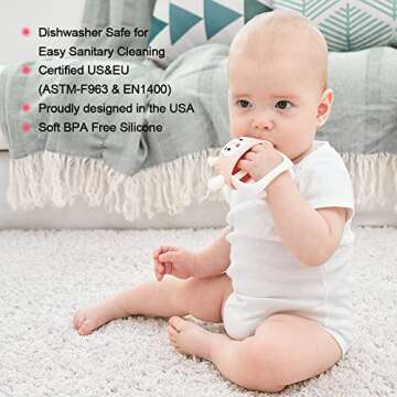 Smily Mia Teething Toys for Babies 3-12 Months