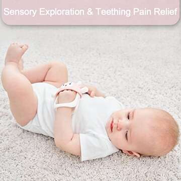 Smily Mia Teething Toys for Babies 3-12 Months