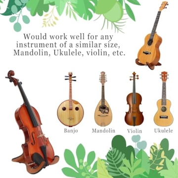 Compact LeSage Wooden Ukulele Stand for All Instruments