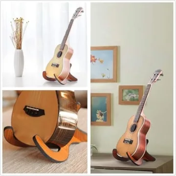 Compact LeSage Wooden Ukulele Stand for All Instruments