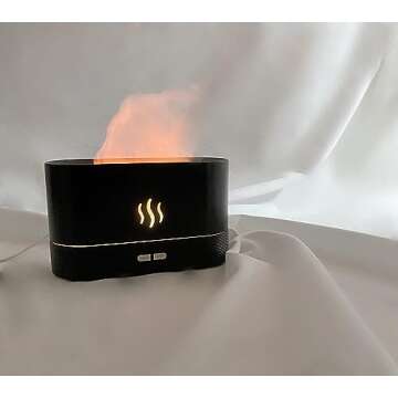 Depulat Flame Air Diffuser Humidifier,Portable-Noiseless Aroma Diffuser for Home,Office or Yoga Esse...
