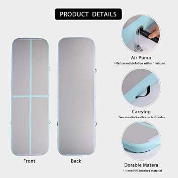 VIVOHOME Air Track Mat - Inflatable Gymnastics Training 9.7ft