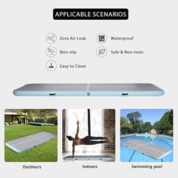 VIVOHOME Air Track Mat - Inflatable Gymnastics Training 9.7ft