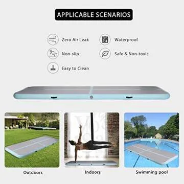 VIVOHOME Air Track Mat - Inflatable Gymnastics Training 9.7ft