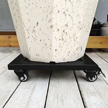 JzNova 14" Heavy Duty Plant Stand with Wheels for Easy Mobility