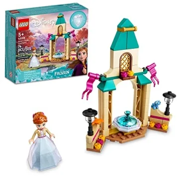 LEGO Disney Frozen 2 Anna’s Castle Courtyard Building Toy 43198 Princess Toy Set with Diamond Dres...