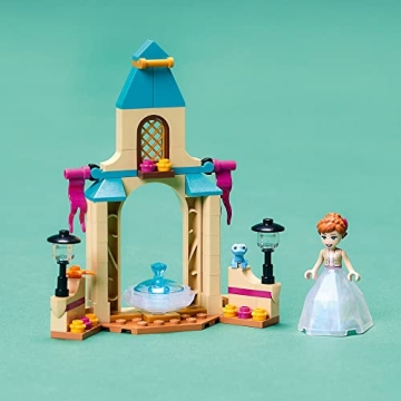 LEGO Disney Frozen 2 Anna’s Castle Courtyard Building Toy 43198 Princess Toy Set with Diamond Dress Set and Disney Frozen Mini-Doll Figure, Disney Birthday Gift Idea for Kids Boys Girls Age 5+