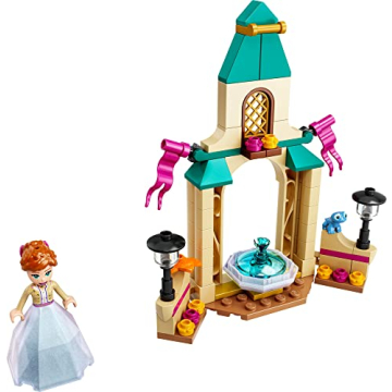 LEGO Disney Frozen 2 Anna’s Castle Courtyard Building Toy 43198 Princess Toy Set with Diamond Dress Set and Disney Frozen Mini-Doll Figure, Disney Birthday Gift Idea for Kids Boys Girls Age 5+