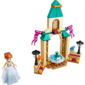 LEGO Disney Frozen 2 Anna’s Castle Courtyard Building Toy 43198 Princess Toy Set with Diamond Dress Set and Disney Frozen Mini-Doll Figure, Disney Birthday Gift Idea for Kids Boys Girls Age 5+