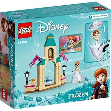 LEGO Disney Frozen 2 Anna’s Castle Courtyard Building Toy 43198 Princess Toy Set with Diamond Dress Set and Disney Frozen Mini-Doll Figure, Disney Birthday Gift Idea for Kids Boys Girls Age 5+