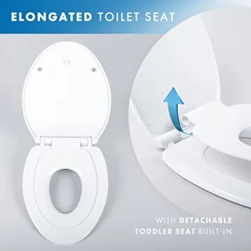 Benkstein Quick Release Toddler Toilet Seat - Heavy Duty Potty Training