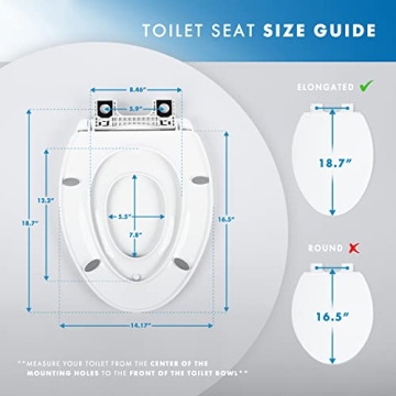 Benkstein Quick Release Toddler Toilet Seat - Heavy Duty Potty Training
