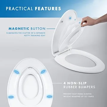 Benkstein Quick Release Toddler Toilet Seat - Heavy Duty Potty Training