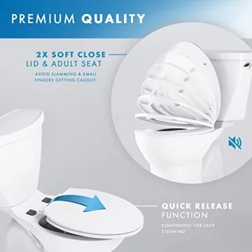 Benkstein Quick Release Toddler Toilet Seat - Heavy Duty Potty Training