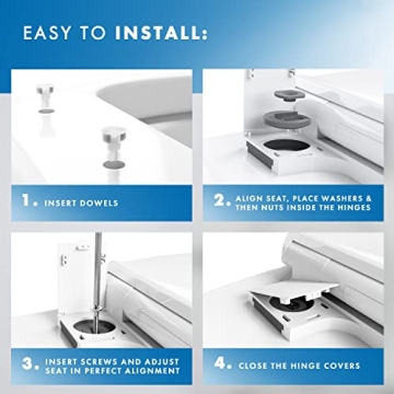 Benkstein Quick Release Toddler Toilet Seat - Heavy Duty Potty Training