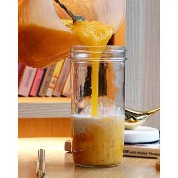 Yirilan Glass Cups - 4 Pack 24oz Mason Jar Drinking Glasses with Lids and Straws,Reusable Boba Cups,Iced Coffee Cup/Tumbler, smoothie cup